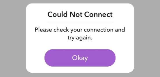 snapchat could not refresh