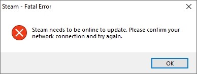 Steam Needs To Be Online To Update Error How To Fix Valibyte Steam Needs To Be Online To Update Error How To Fix Valibyte