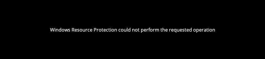windows resource could not perform the requested operation windows resource could not perform the requested operation