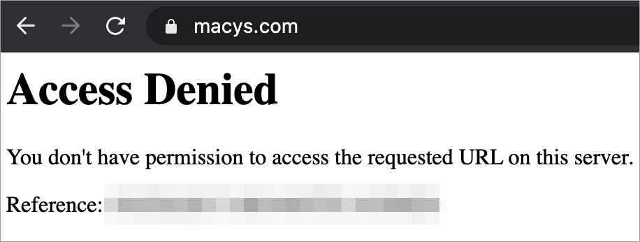 Deny access read