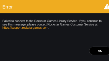 [FIXED] Failed to Connect to the Rockstar Game Library Service