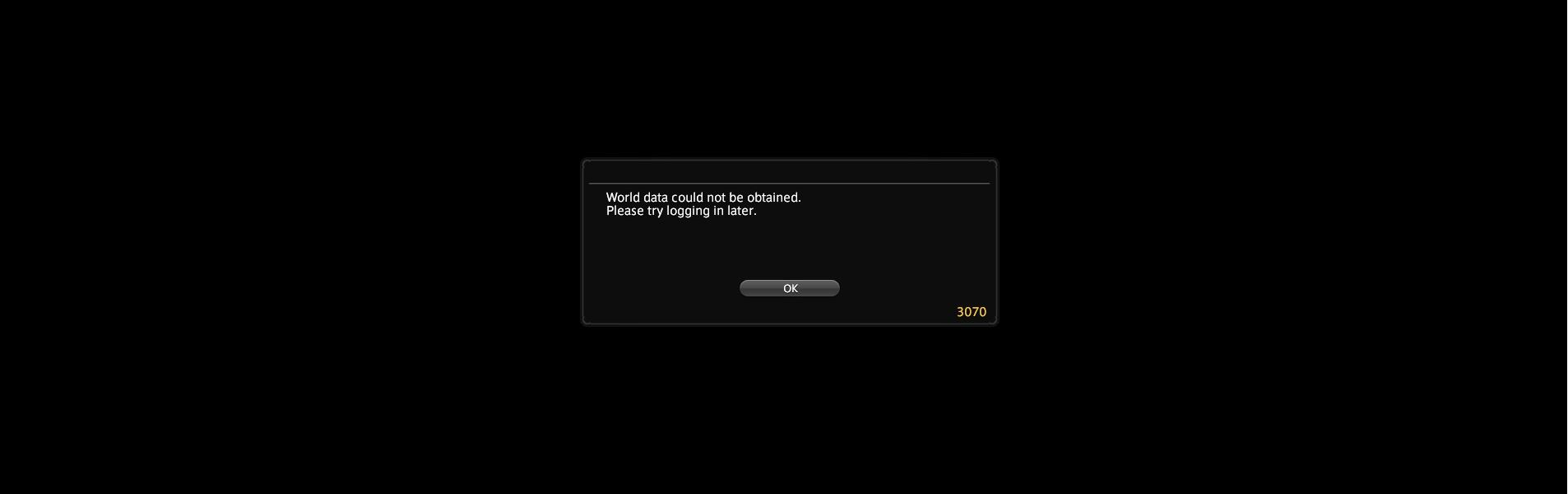 World Data Could Not Be Obtained 3070 Error on FFXIV: How to Fix