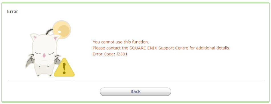 How to Fix Error Code: i2501 on FFXIV